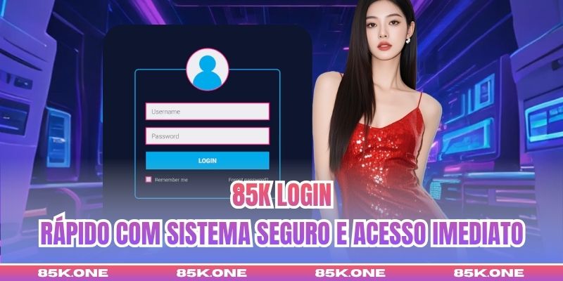 85K Login Rápido Com Sistema Seguro E Acesso Imediato